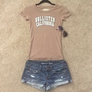 Brown Hollister Tee Shirt